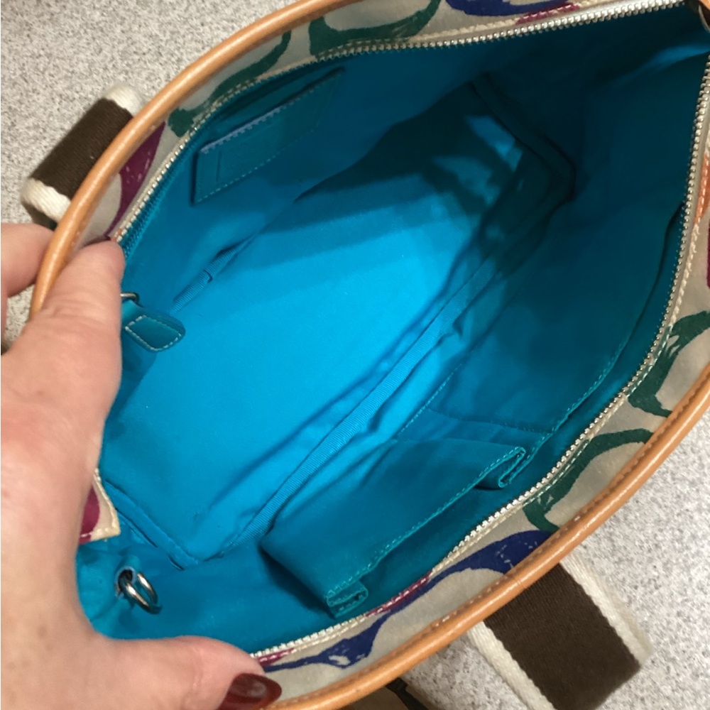 Colorful Coach Women's Tote Bag - Picture 10 of 12